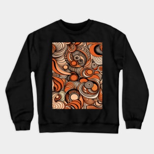 Modern Peach Orange Abstract Pattern Crewneck Sweatshirt